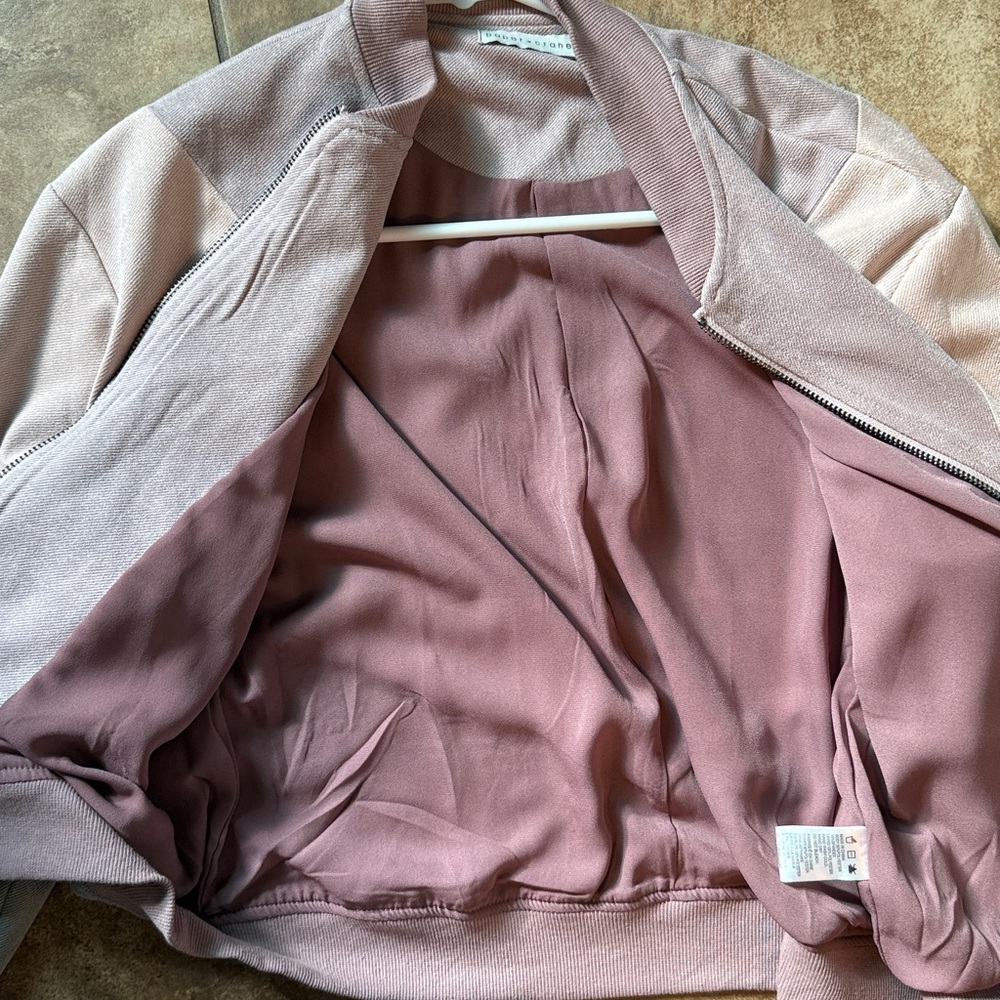 Paper Crane Mauve Ribbed Jacket - Picture 4 of 4
